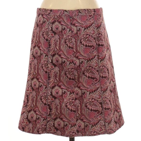 True Meaning Two Piece Skirt/Top Set in Paisley Brocade w/Contrasting Trim-Sz 6 - Picture 13 of 13